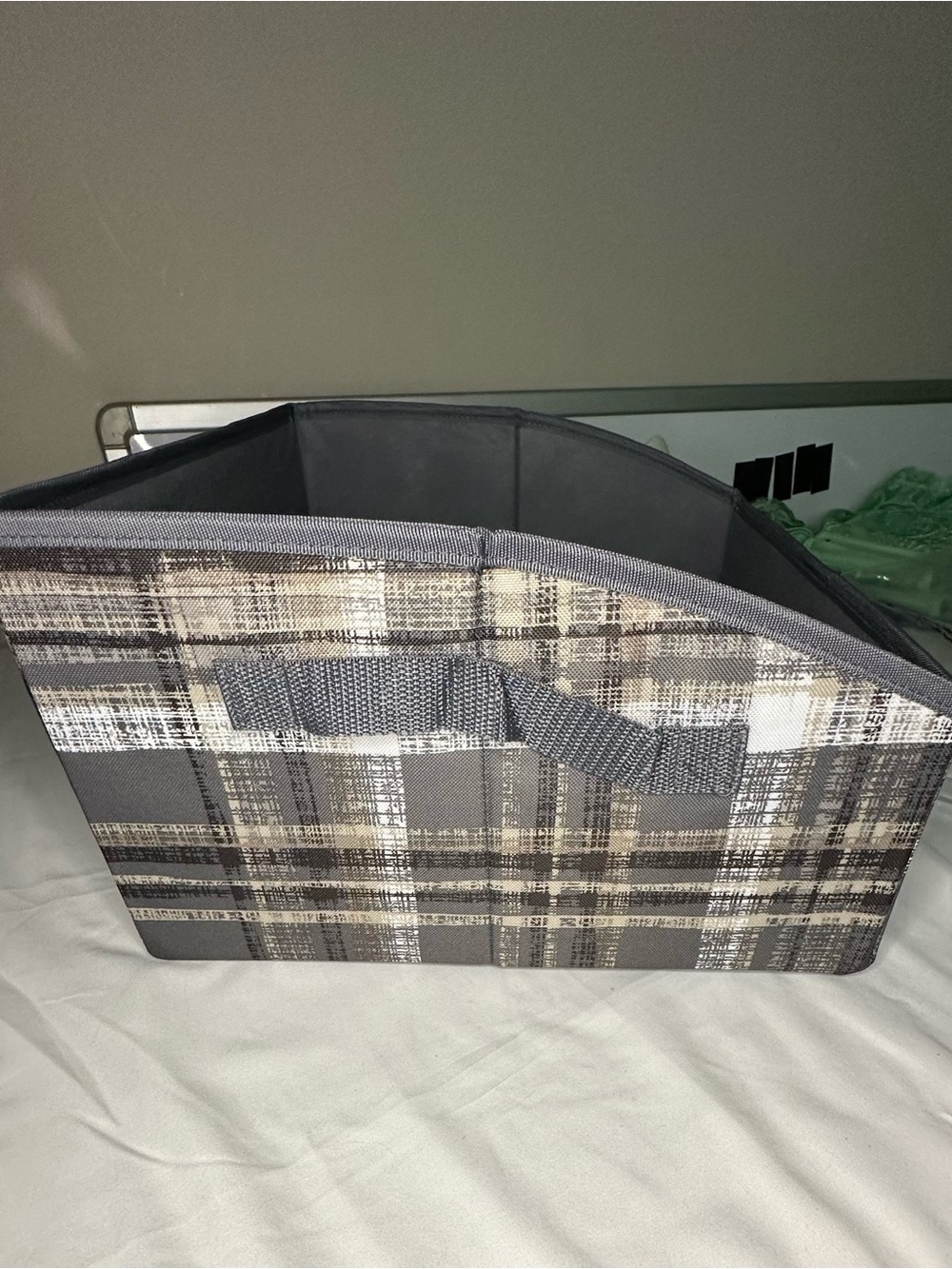 Thirty-One Your Way Display Bin in Cozy Plaid